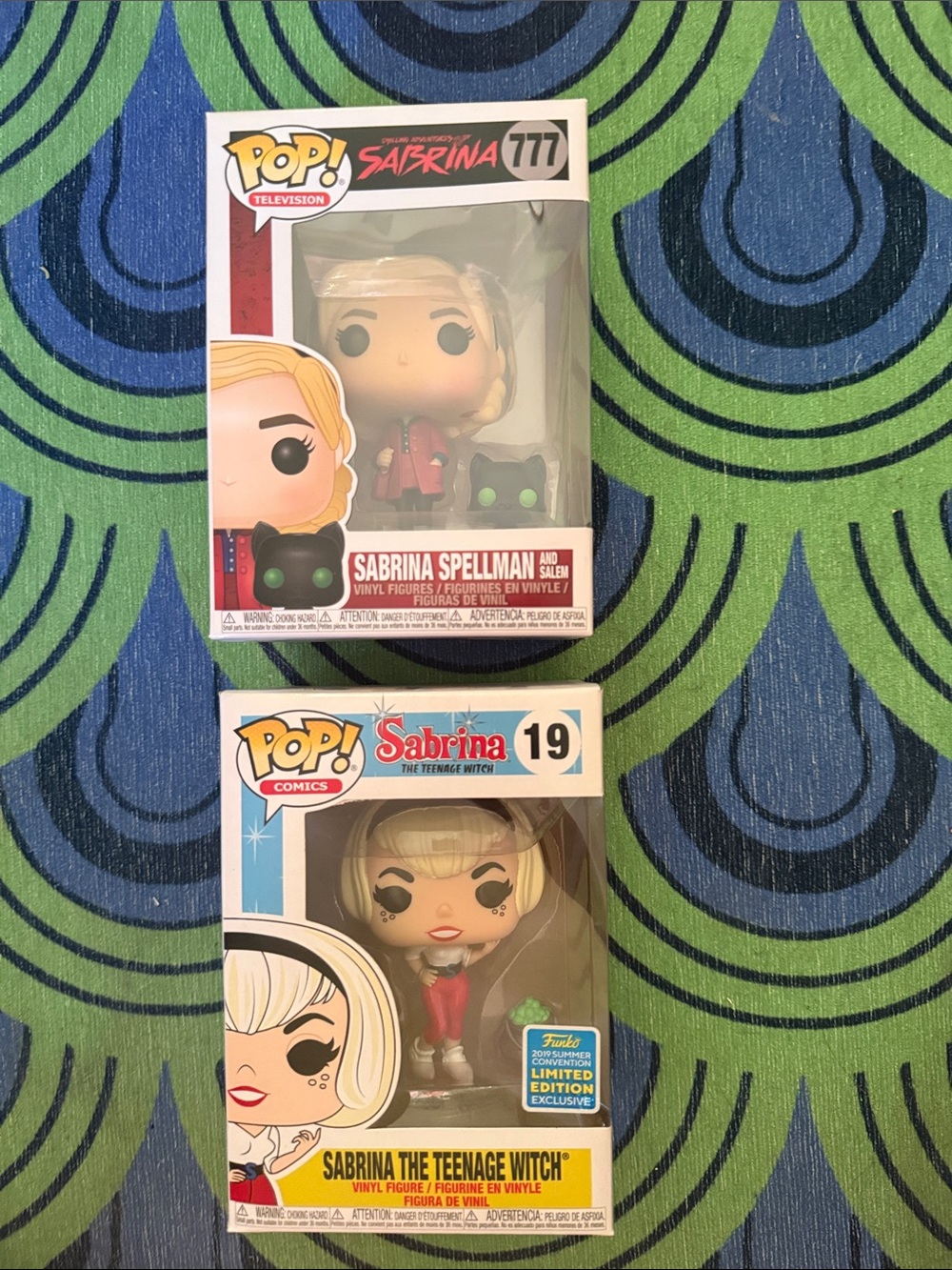 Funko Sabrina Spellman Duo - Blonde & Black Cat with Red Outfits